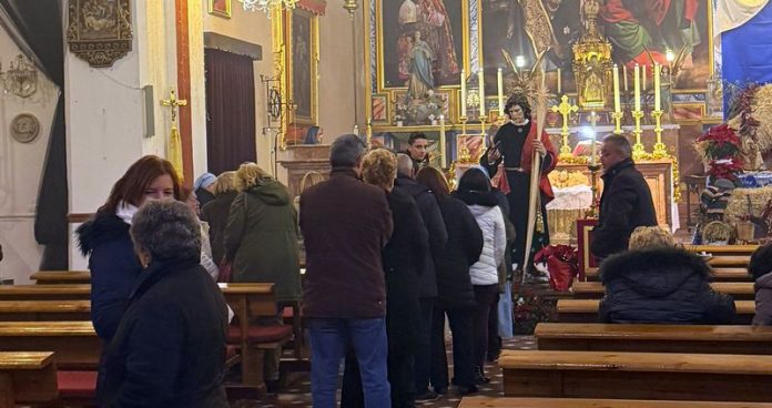 Fiesta de san Juan Evangelista en la parroquia de san Miguel, de Guadix