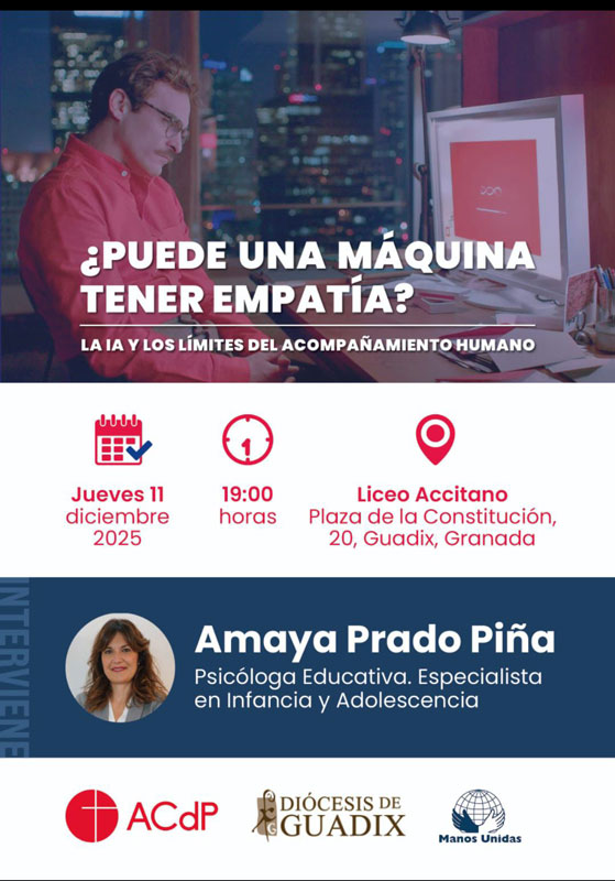 AcdP conferencia IA 11 12 25 cartel