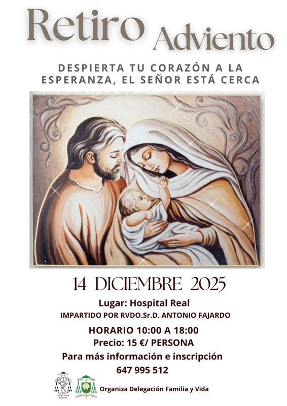 Familia retiro de adviento familias 14 12 25 cartel