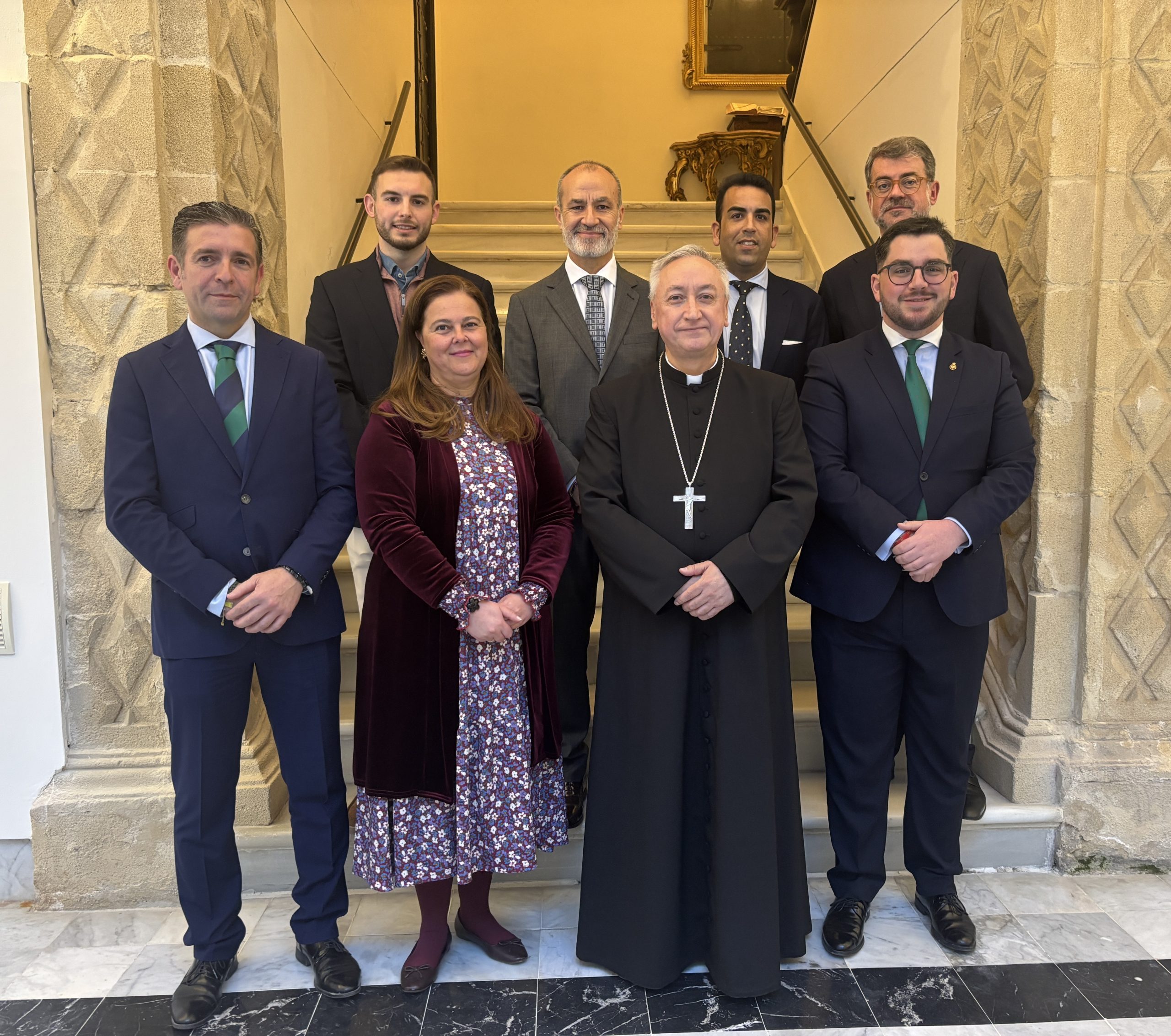 Encuentro de Monseñor José Rico Pavés junto a los pregoneros de la Diócesis de Asidonia-Jerez