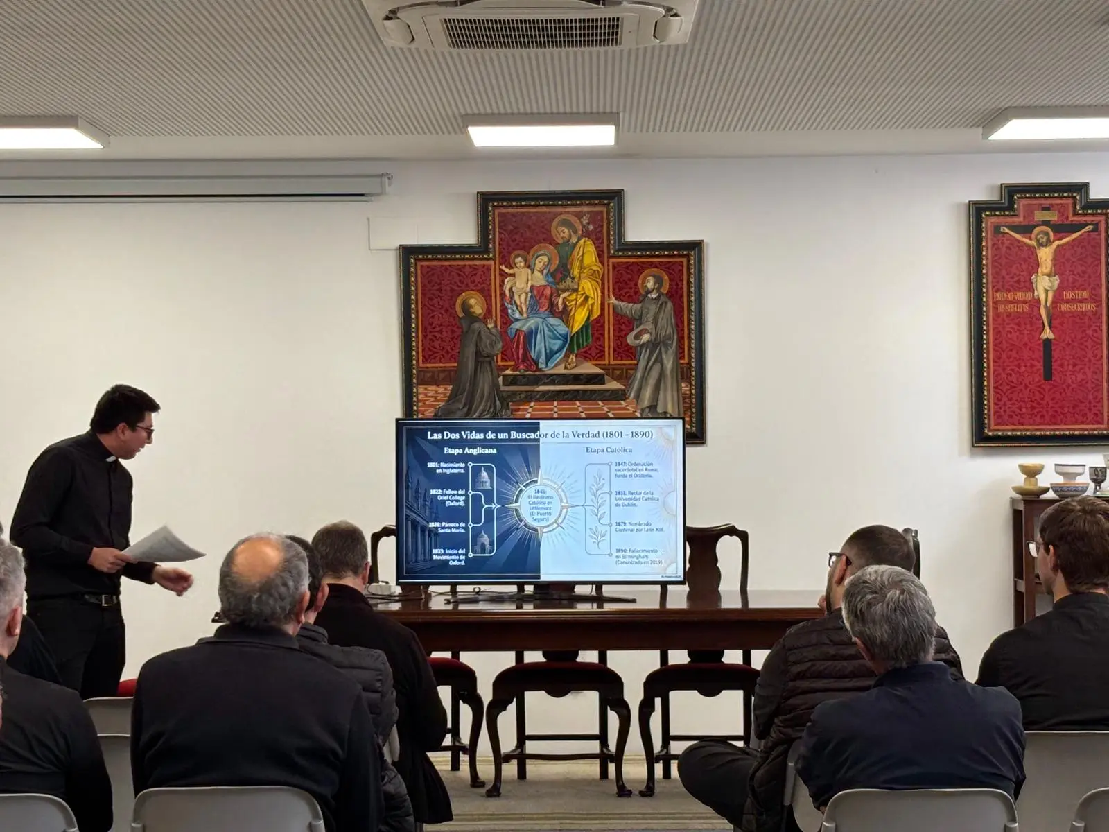 El clero diocesano profundiza en la fe a través del pensamiento del Cardenal Newman en la formación permanente
