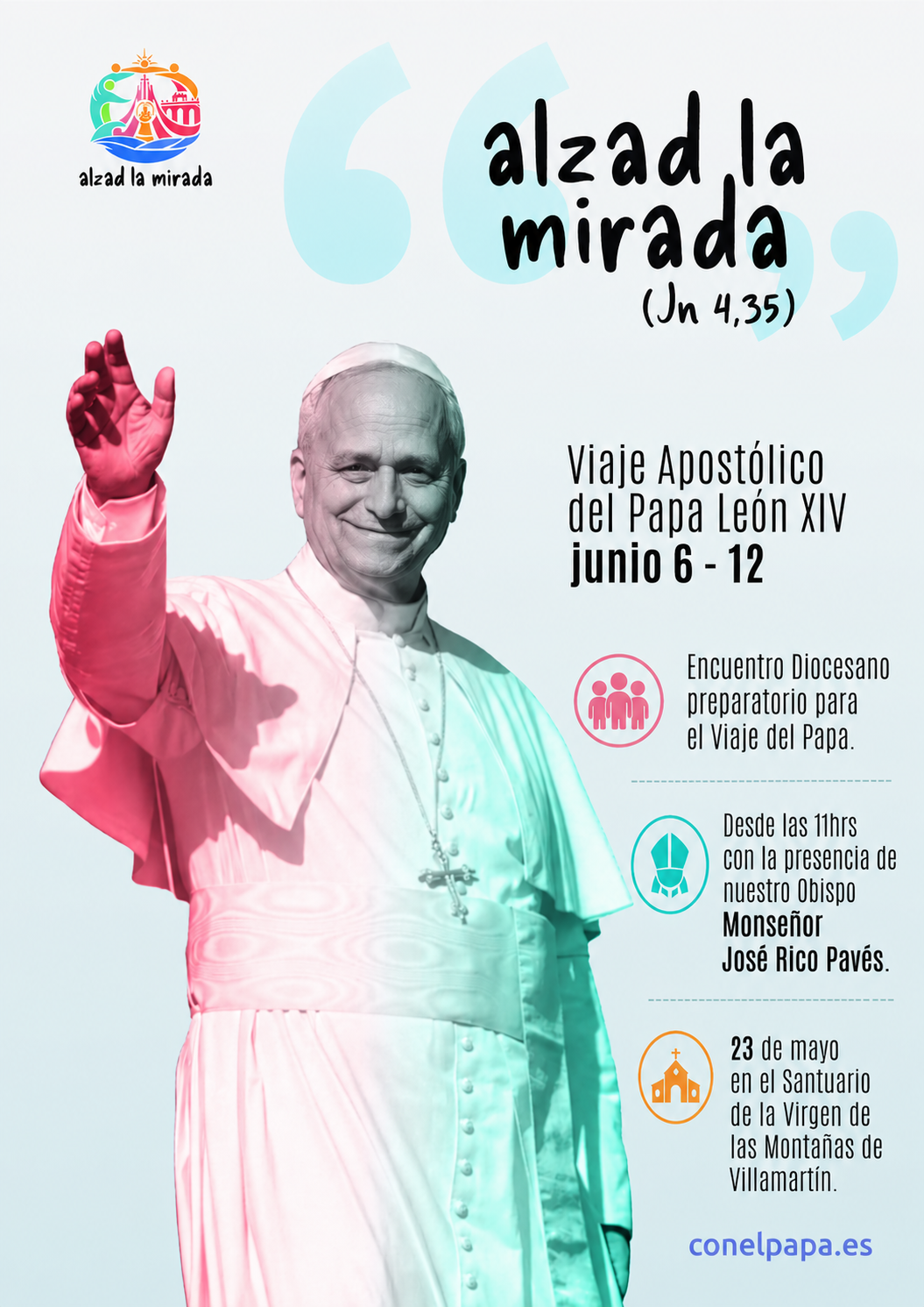 Encuentro Diocesano de preparación para la Visita del Papa el próximo 23 de mayo en el Santuario de la Virgen de las Montañas