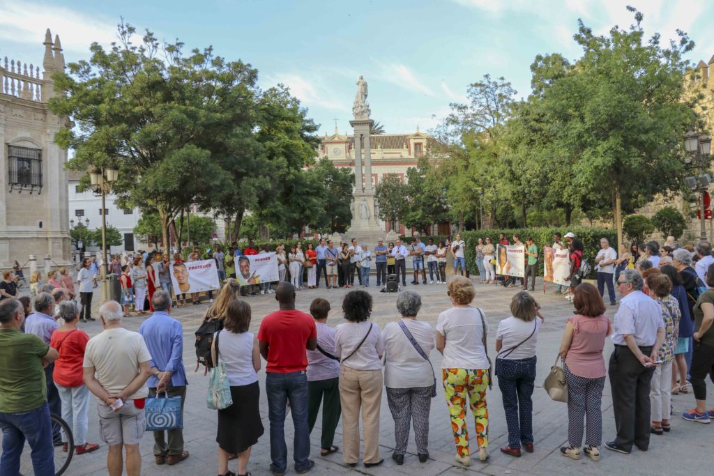 Círculo de Silencio en la Plaza de San Francisco