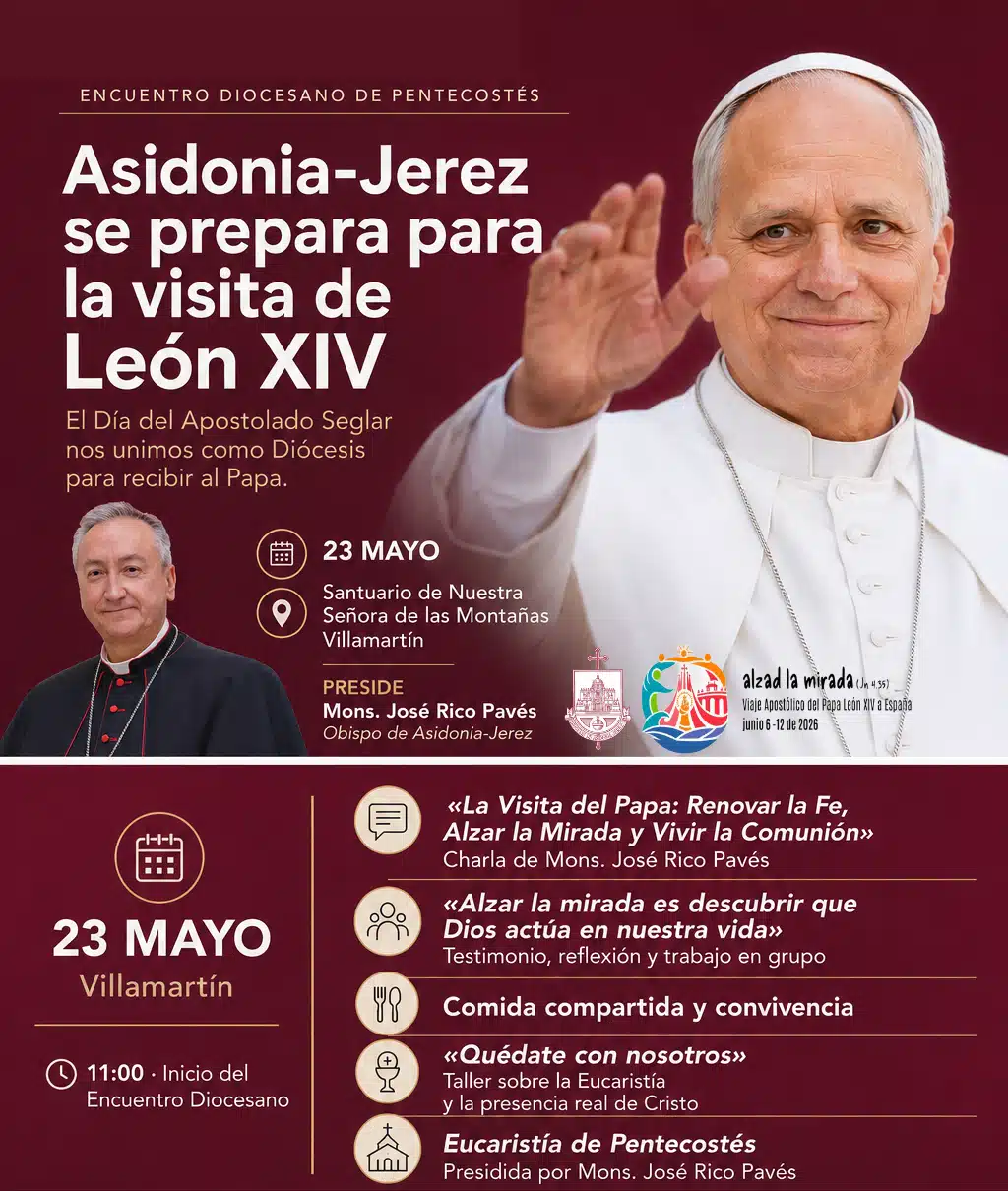 José Manuel Peinado, integrante del Equipo Sinodal Diocesano, anima a participar en el encuentro diocesano preparatorio para la visita del Papa León XIV