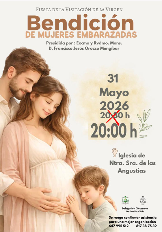 Familia bendición embarazadas cartel 31 5 26