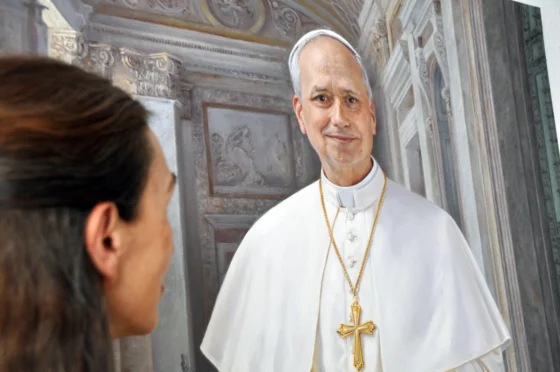 El nuevo cuadro del Papa León XIV es obra de una montillana