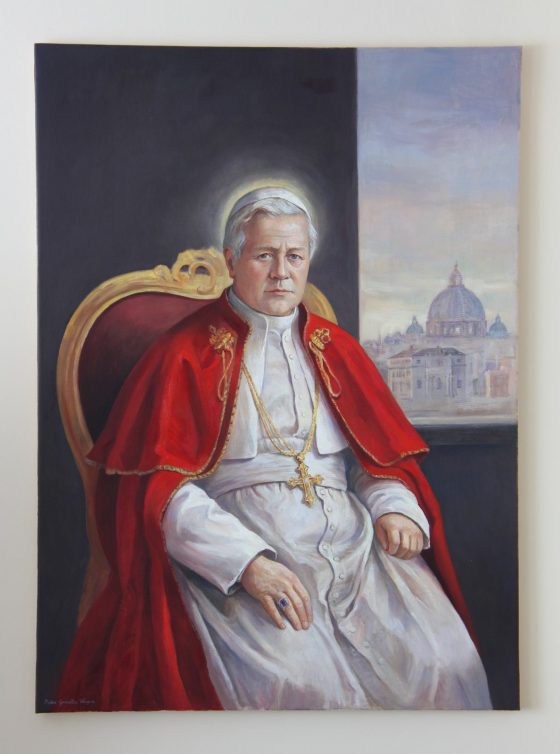 La Parroquia de San Pío X estrena un retrato de su santo titular (1)