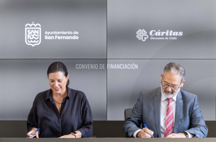 Cáritas Diocesana de Cádiz y el Ayuntamiento de San Fernando renuevan su colaboración para acompañar a personas sin hogar