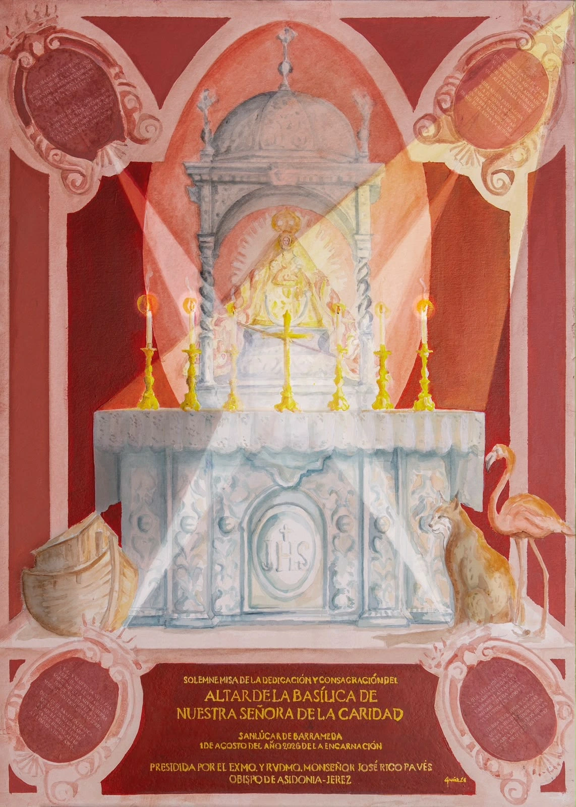 Monseñor José Rico Pavés consagrará el altar mayor de la Basílica de Nuestra Señora de la Caridad Coronada