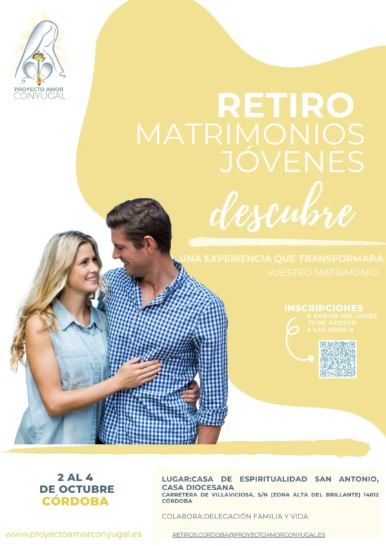 Proyecto Amor Conyugal organiza en Córdoba un retiro para matrimonios jóvenes