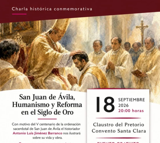 Antonio Luis Jiménez ofrecerá una charla sobre San Juan de Ávila