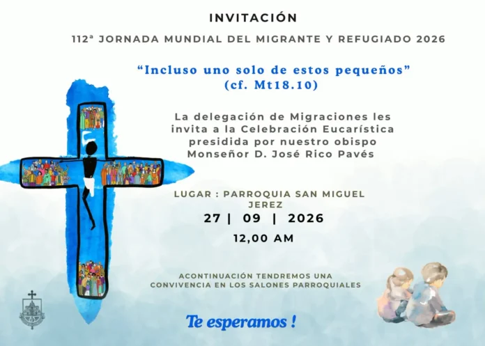 Asidonia-Jerez celebrará la 112ª Jornada Mundial del Migrante y del Refugiado en la Parroquia de San Miguel