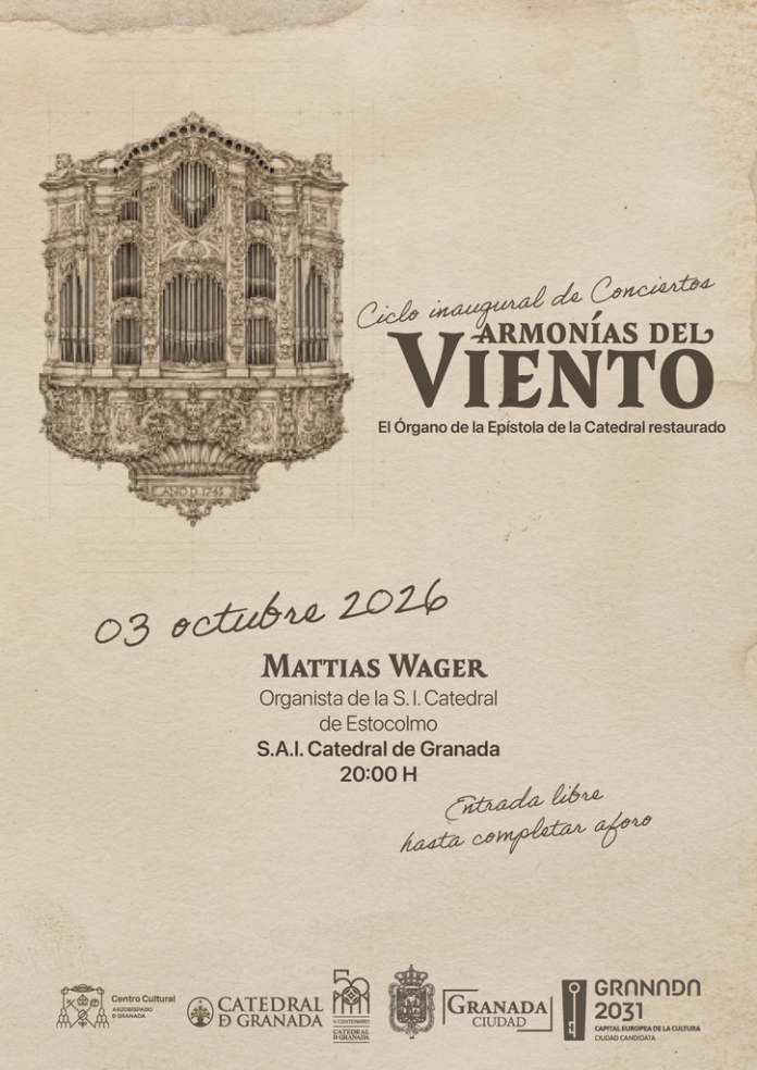 Concierto de órgano con el organista de la Catedral de Estocolmo