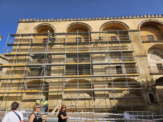El Cabildo ultima la conservación de las pinturas murales y la fachada sur de la Mezquita-Catedral