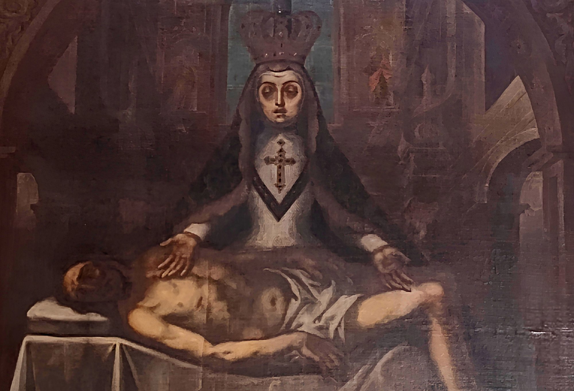 El lienzo conservado en la sacristía de la Catedral de "la que vive en la carrera"