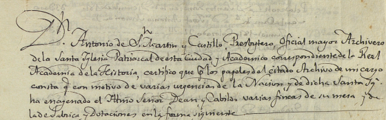 El oficio de archivero