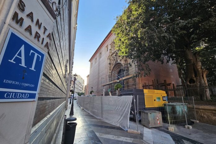 Hoy comienzan las primeras perforaciones e inyecciones para mejorar el terreno de la iglesia del Sagrario 