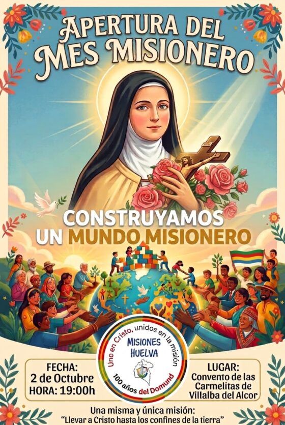 La Diócesis de Huelva inaugura el Mes Misionero con una celebración en el convento de las Carmelitas de Villalba del Alcor
