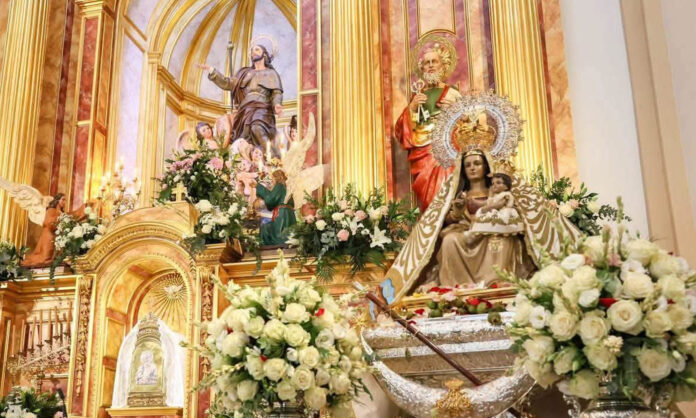 La Virgen de las Huertas visita la Parroquia Santiago Apóstol de Lorca