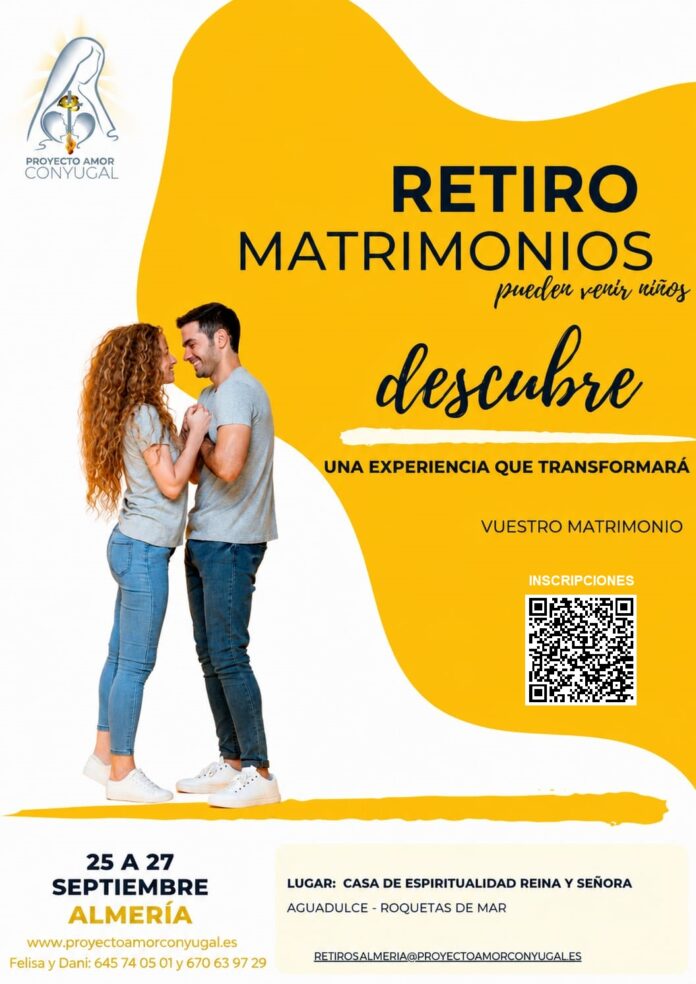 Proyecto Amor Conyugal propone en Almería un nuevo retiro para matrimonios con niños
