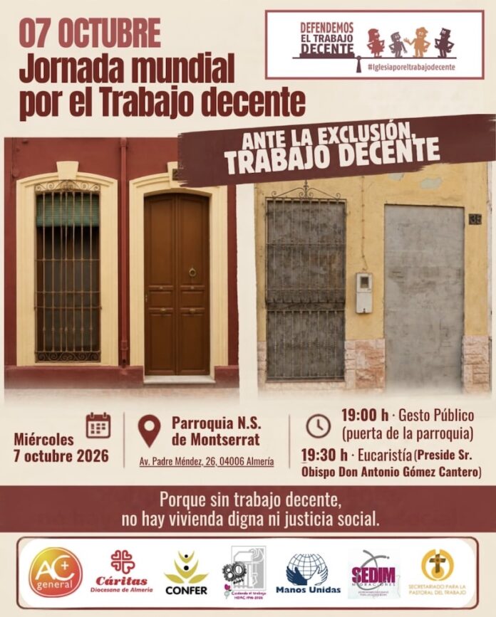 7 OCTUBRE: Almería se suma a la Jornada Mundial por el Trabajo Decente