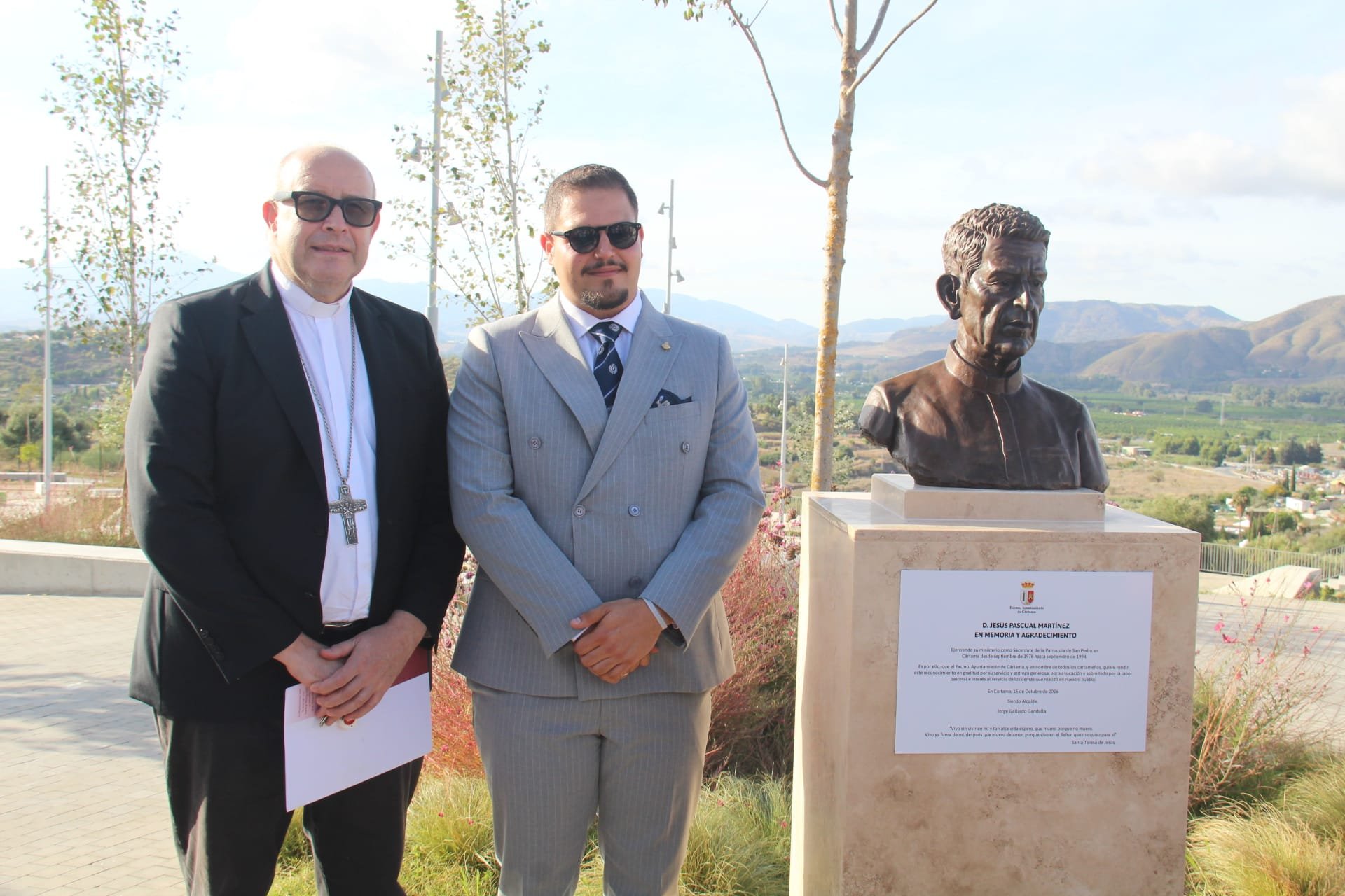 Cártama inaugura un parque urbano sostenible dedicado al sacerdote D. Jesús Pascual