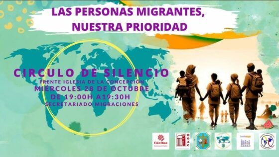 El Secretariado de Migraciones convoca un nuevo Círculo de Silencio en Huelva por las personas migrantes