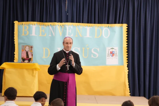 Espejo recibe al Obispo en su Visita pastoral