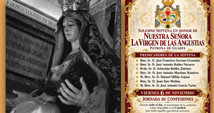 Este domingo comienzan los cultos en honor de la Virgen de las Angustias, en Guadix