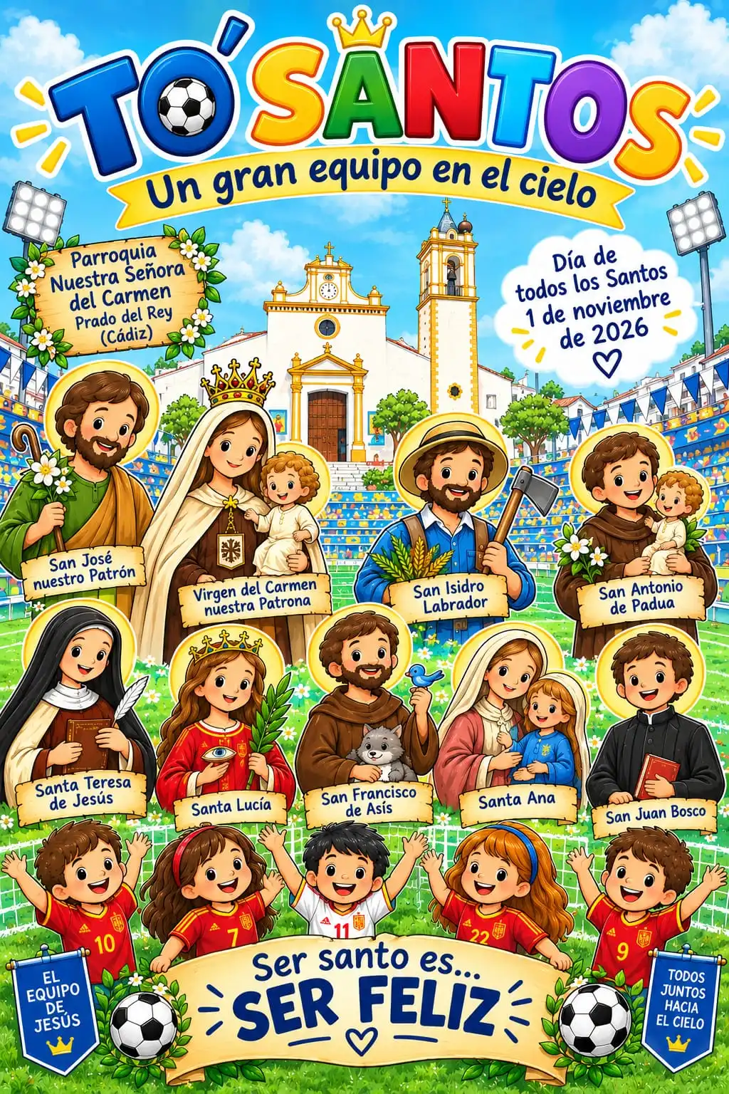 La Parroquia de Nuestra Señora del Carmen de Prado del Rey celebrará Todos los Santos con una jornada de actividades y un concierto de Nico Montero