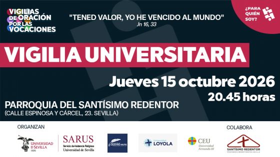 La Parroquia del Santísimo Redentor acoge una vigilia universitaria el próximo 15 de octubre