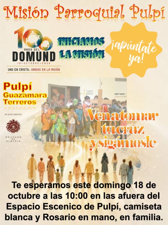 Pulpí inicia este domingo una misión parroquial con motivo del DOMUND